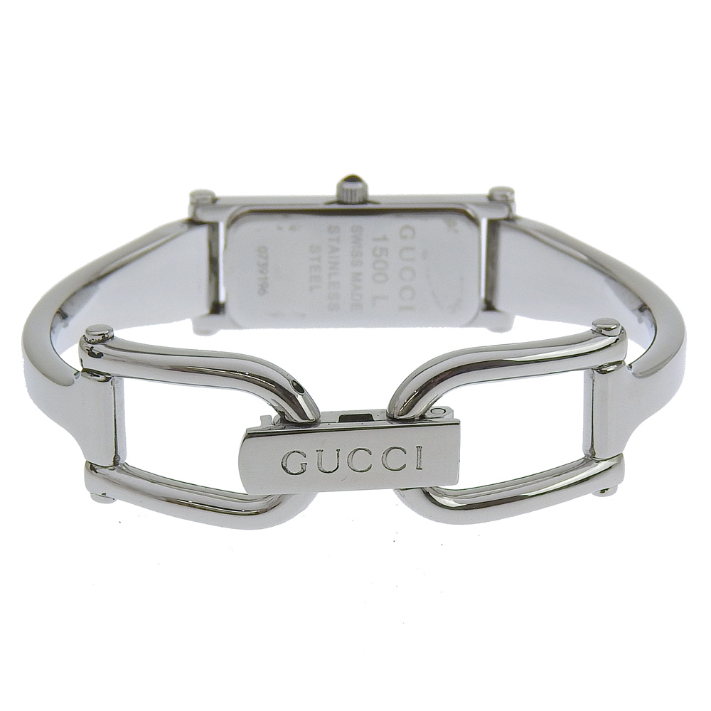 GUCCI Watches 1500L blackDial Stainless Steel Quartz Analog  display picture 2