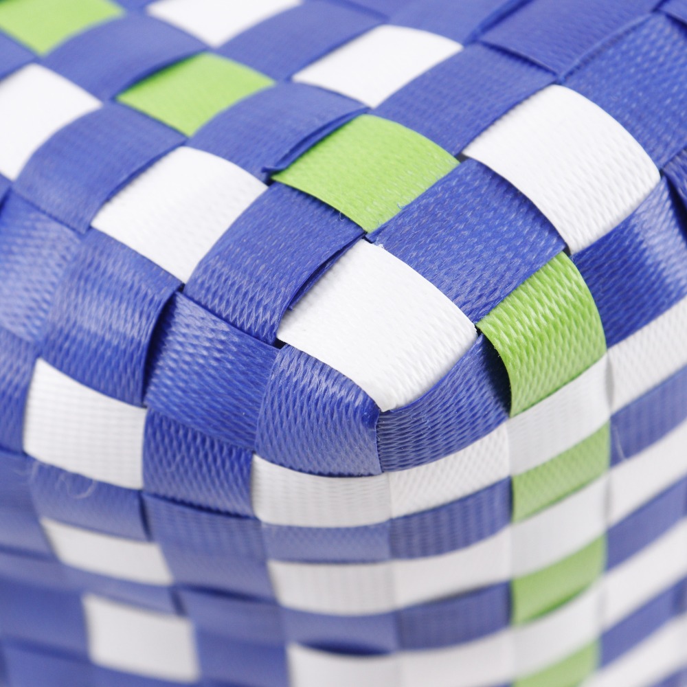 MARNI Flower cafe picnic bag Handbag basket Blue polypropylene