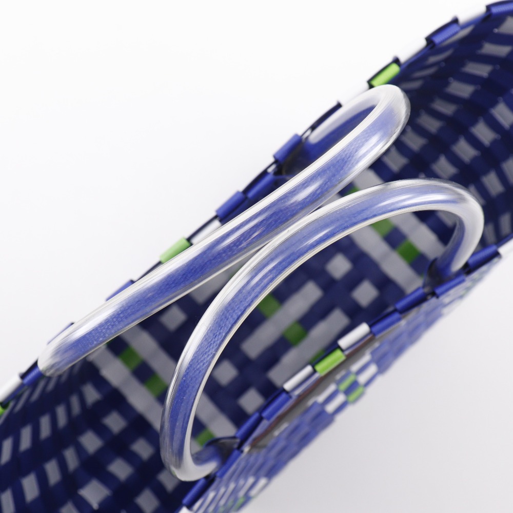 MARNI Flower cafe picnic bag Handbag basket Blue polypropylene