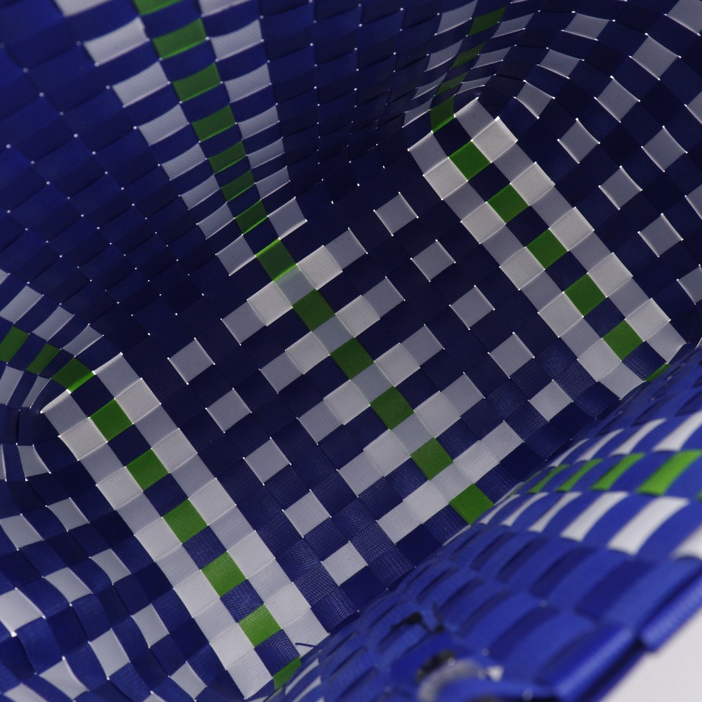 MARNI Flower cafe picnic bag Handbag basket Blue polypropylene