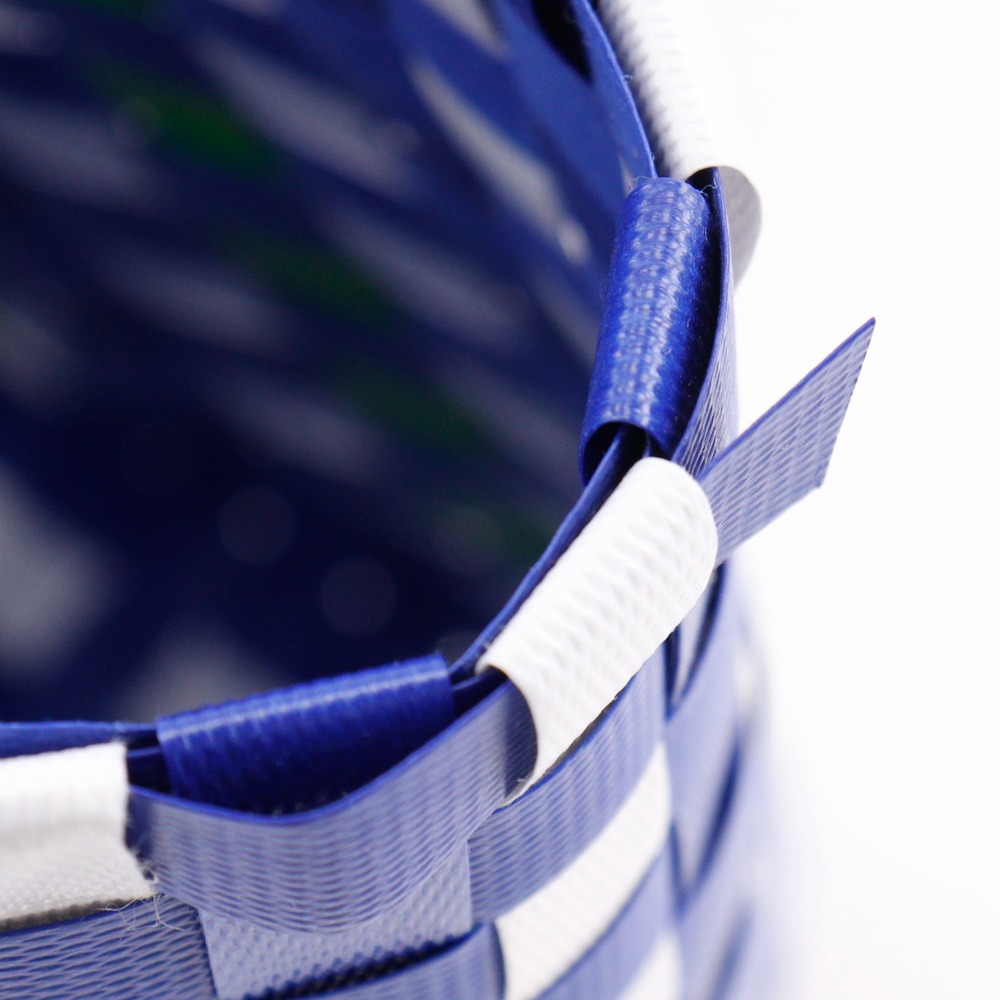 MARNI Flower cafe picnic bag Handbag basket Blue polypropylene