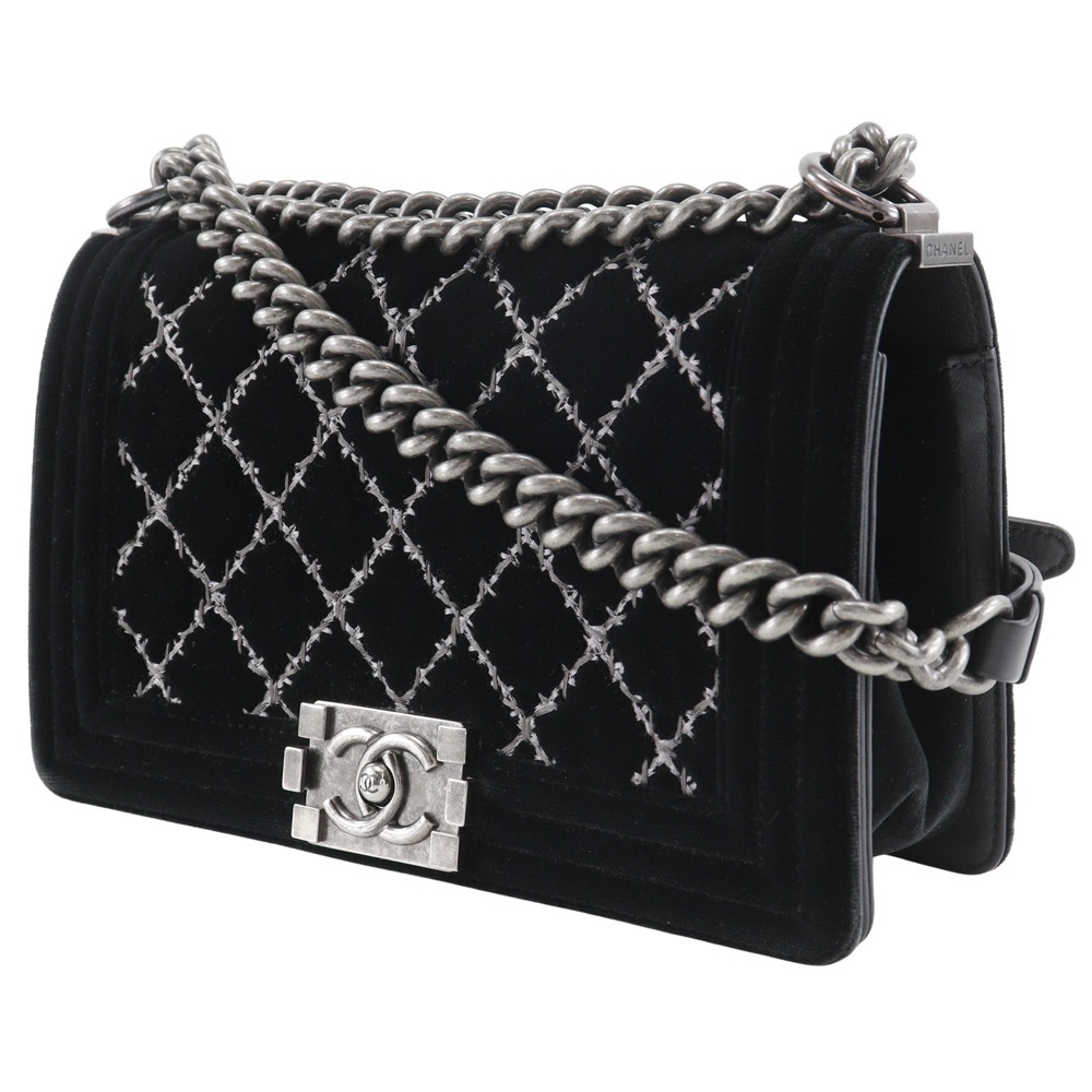 ブラックで統一♡【CHANEL】ベルト CHANEL Boy Chanel 25 Shoulder Bag ChainShoulder Matelasse