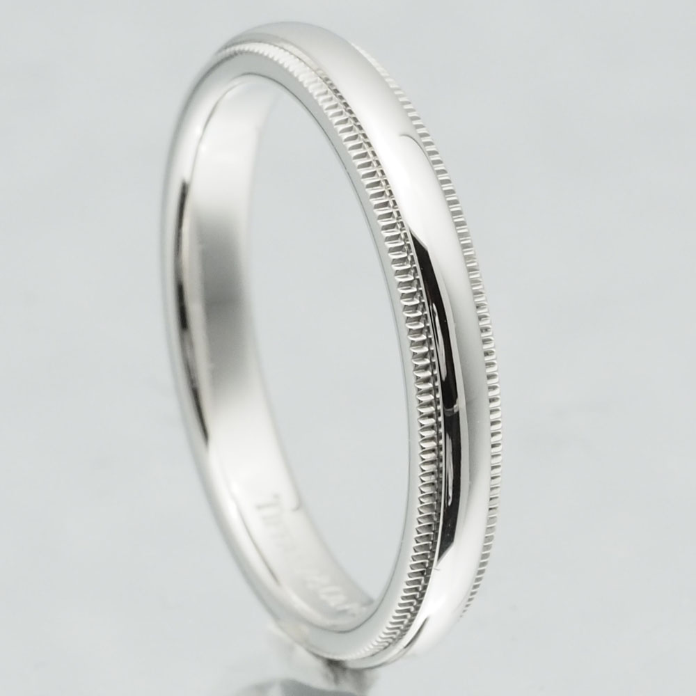 ティファニー ミルグレイン リング 指輪 13.5号 3mm PT950(プラチナ)135号サイズ