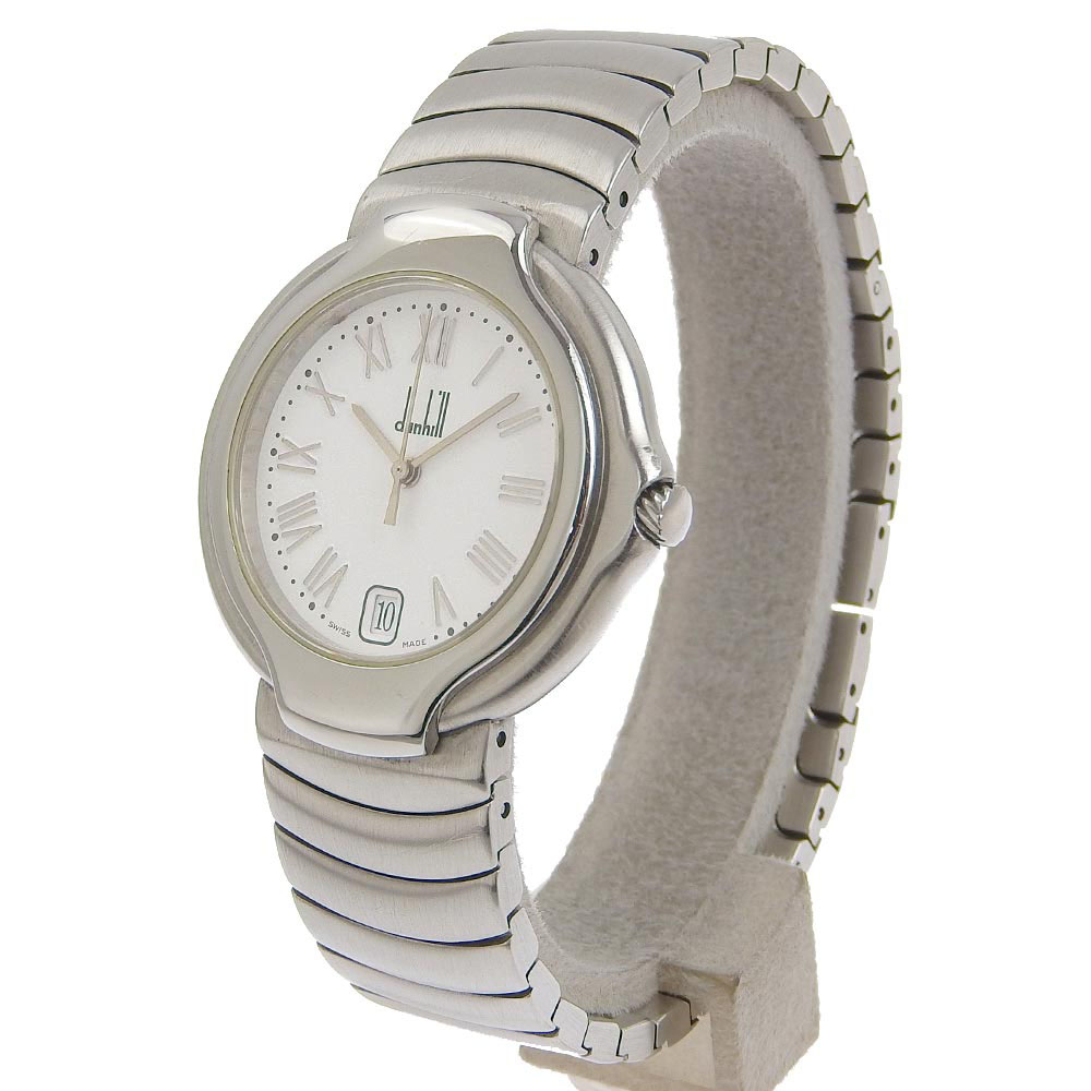 【Dunhill】ダンヒル ミレニアム ステンレススチール クオーツ アナログ表示 メンズ グレー文字盤 腕時計