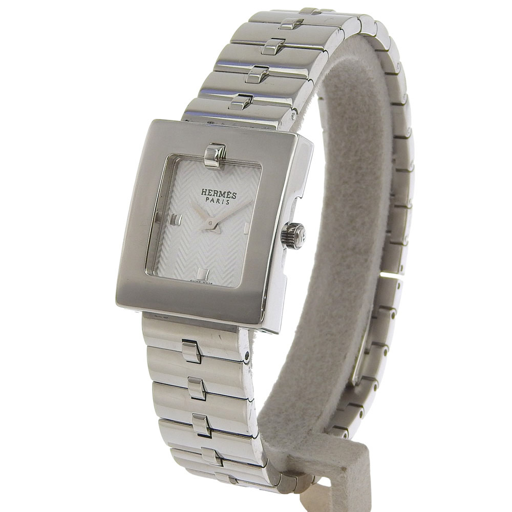 HERMES Belt watch Watches BE1.110 whiteDial Stainless Steel 