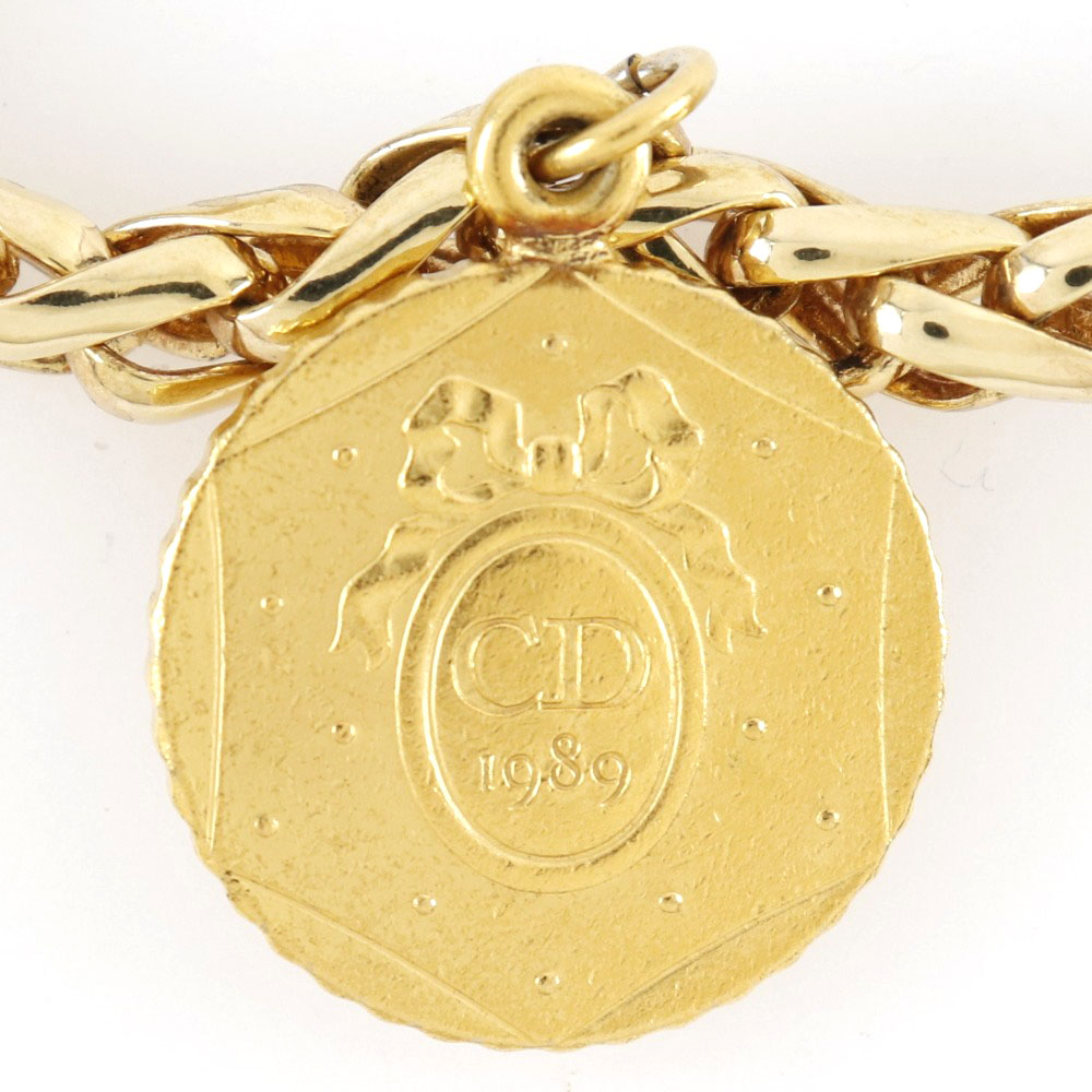 Dior】クリスチャンディオール RF1789 コイン ヴィンテージ 金メッキ