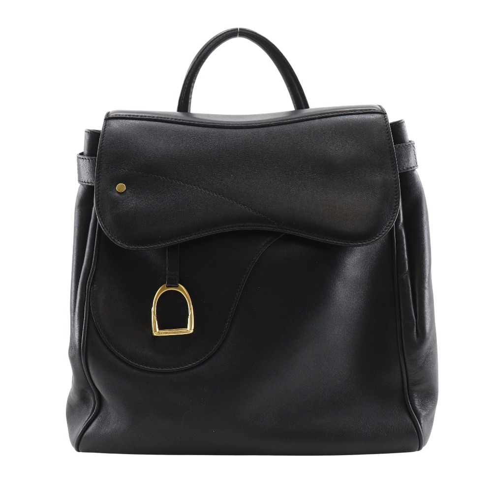 GUCCI Old Gucci Backpack Daypack vintage black Calfskin  display picture 2