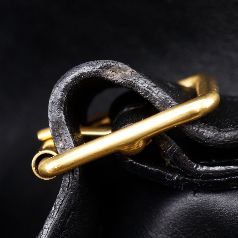 GUCCI Old Gucci Backpack Daypack vintage black Calfskin  display picture 2