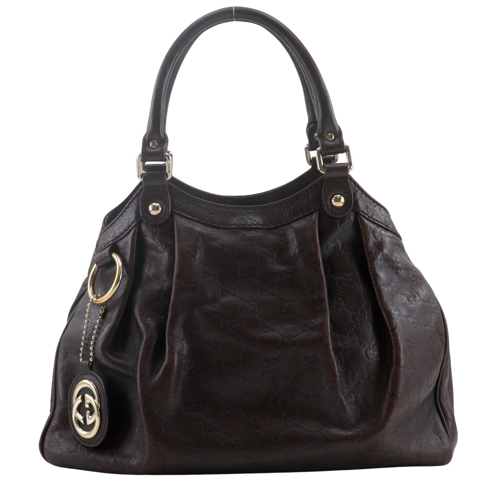 グッチ　ハンドバッグ　グッチシマ　スーキー　ブラウン　レザー　3984 GUCCI ［飯能本店］GUCCI グッチ スーキー 211944 ハンドバッグ