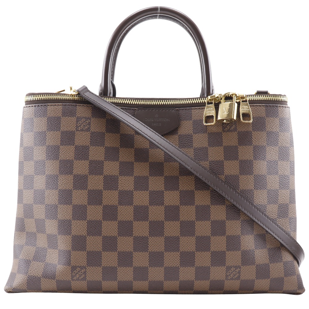 LOUIS VUITTON Brompton Handbag N41582 2WAYShoulder Brown Damier