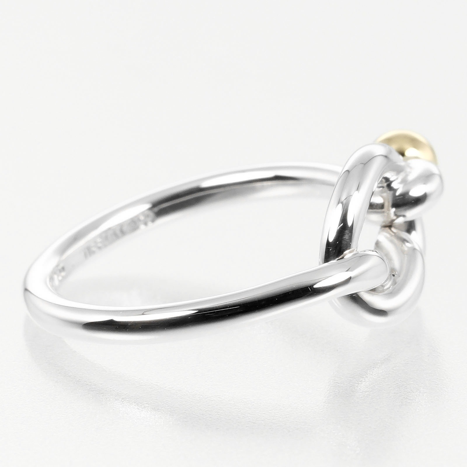 Tiffany&CO★Knot Ring Tiffany & Co Knot Double Row Ring 18k Rose Gold Womens Ladys