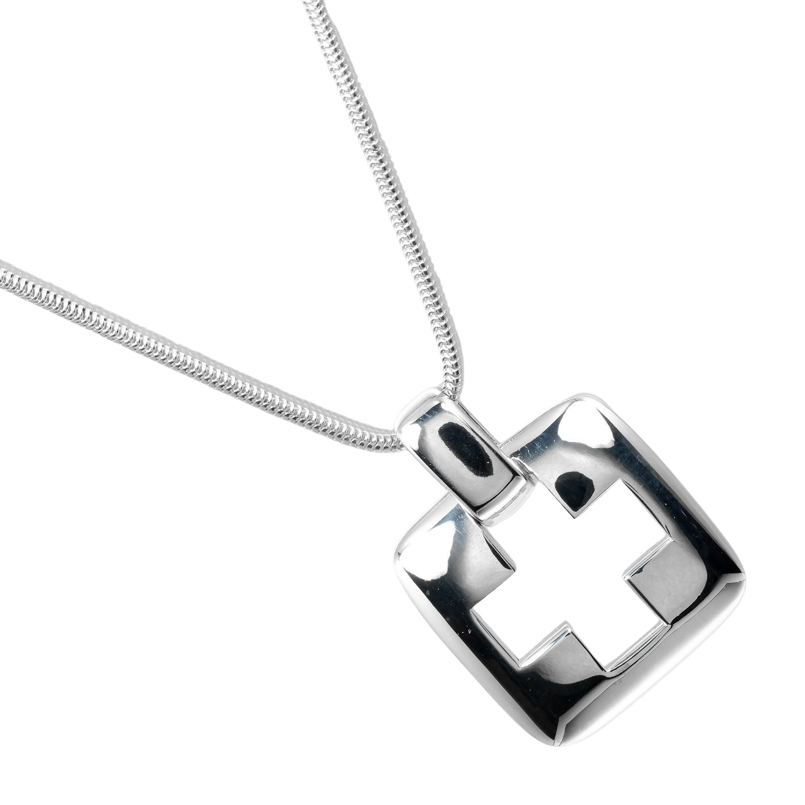 TIFFANY＆CO ティファニー　オープンクロス　SV925 TIFFANY&Co. Open cross Necklace 30.7