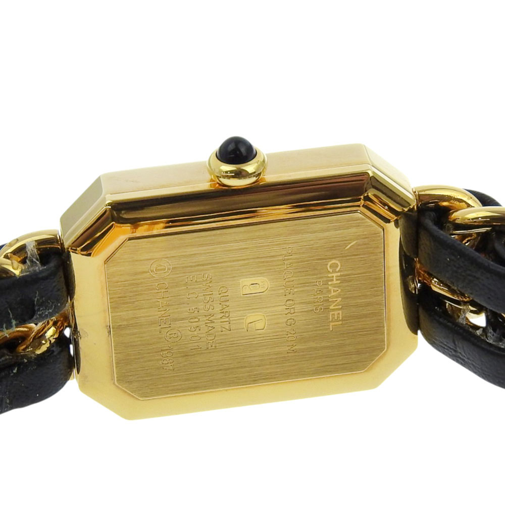CHANEL Premiere S Watches H0001 black/gold blackDial Plated Gold/leather Q... CHANEL Premiere S Watches H0001 gold/black blackDial Plated  main image 4