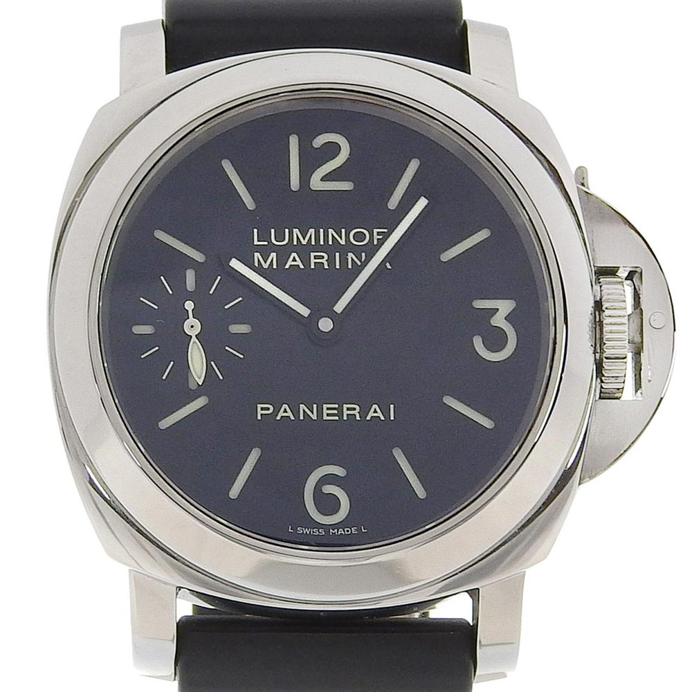 PANERAI】パネライ ルミノールマリーナ 裏スケ OP6567 ステンレススチール×ラバー I09**/2500 手巻き スモールセコンド メンズ  黒文字盤 腕時計【中古】｜PANERAI｜店舗買取｜腕時計＞デジタル腕時計｜USEDのアパレル通販サイト - SMASELL（スマセル）