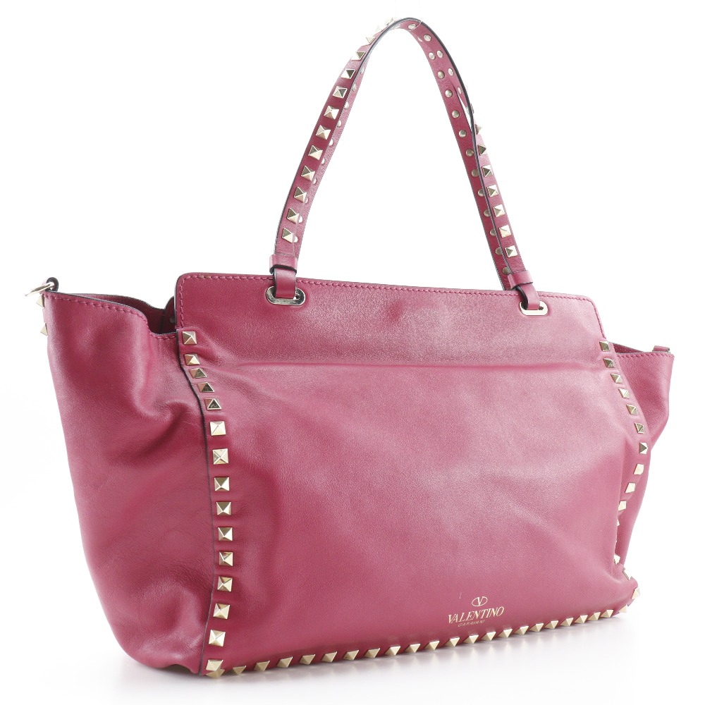 VALENTINO GARAVANI Rock studs Tote Bag FWB00970 2WAYShoulder