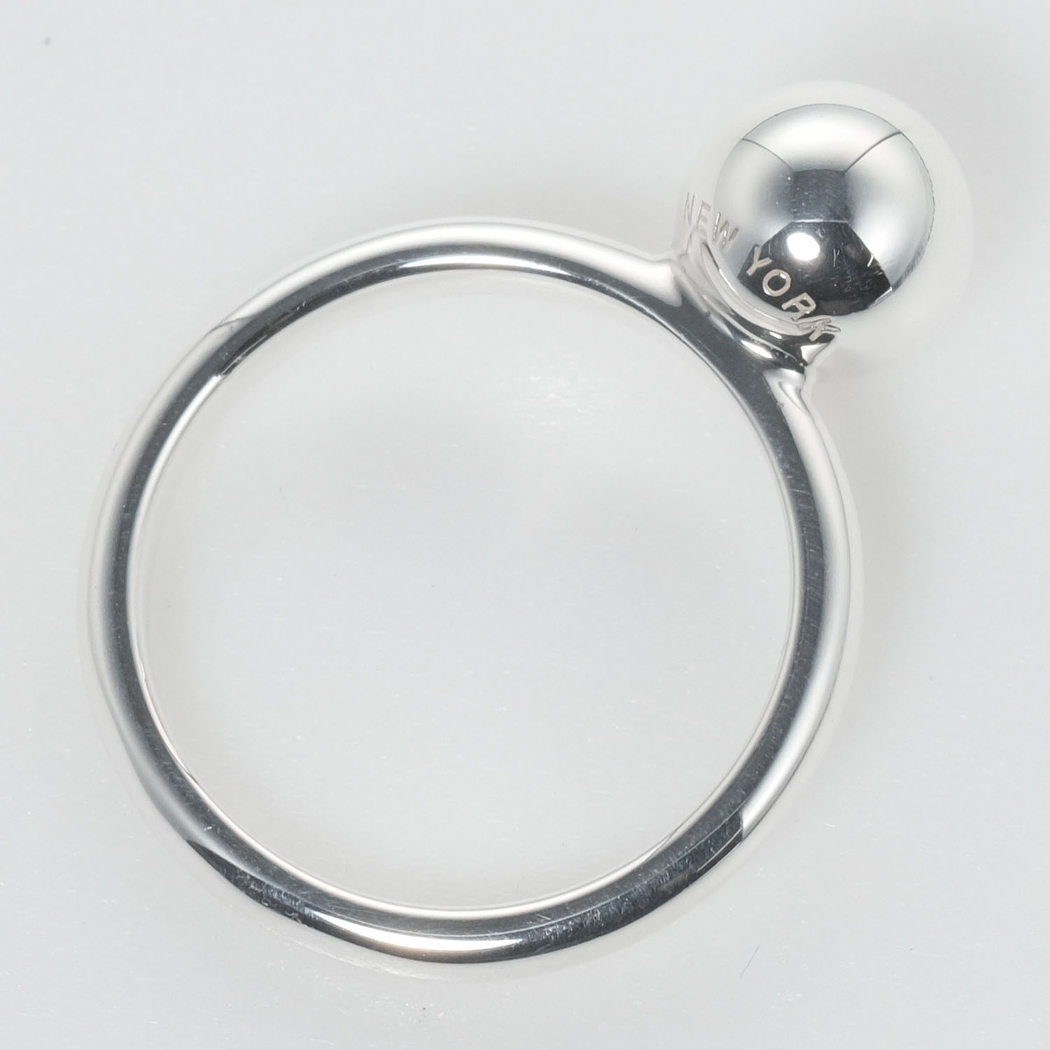 ティファニー TIFFANY&Co. ハードウェア ボール リング 指輪 10.5号 シルバー925 / 290036【BJ】
