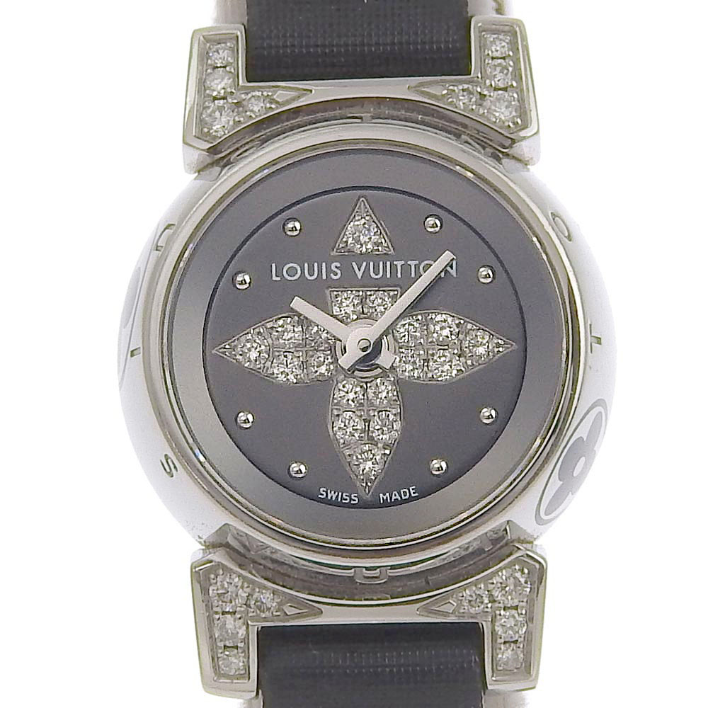 【1年保証】ルイ・ヴィトン LOUIS VUITTON タンブール 腕時計 ステンレススチール