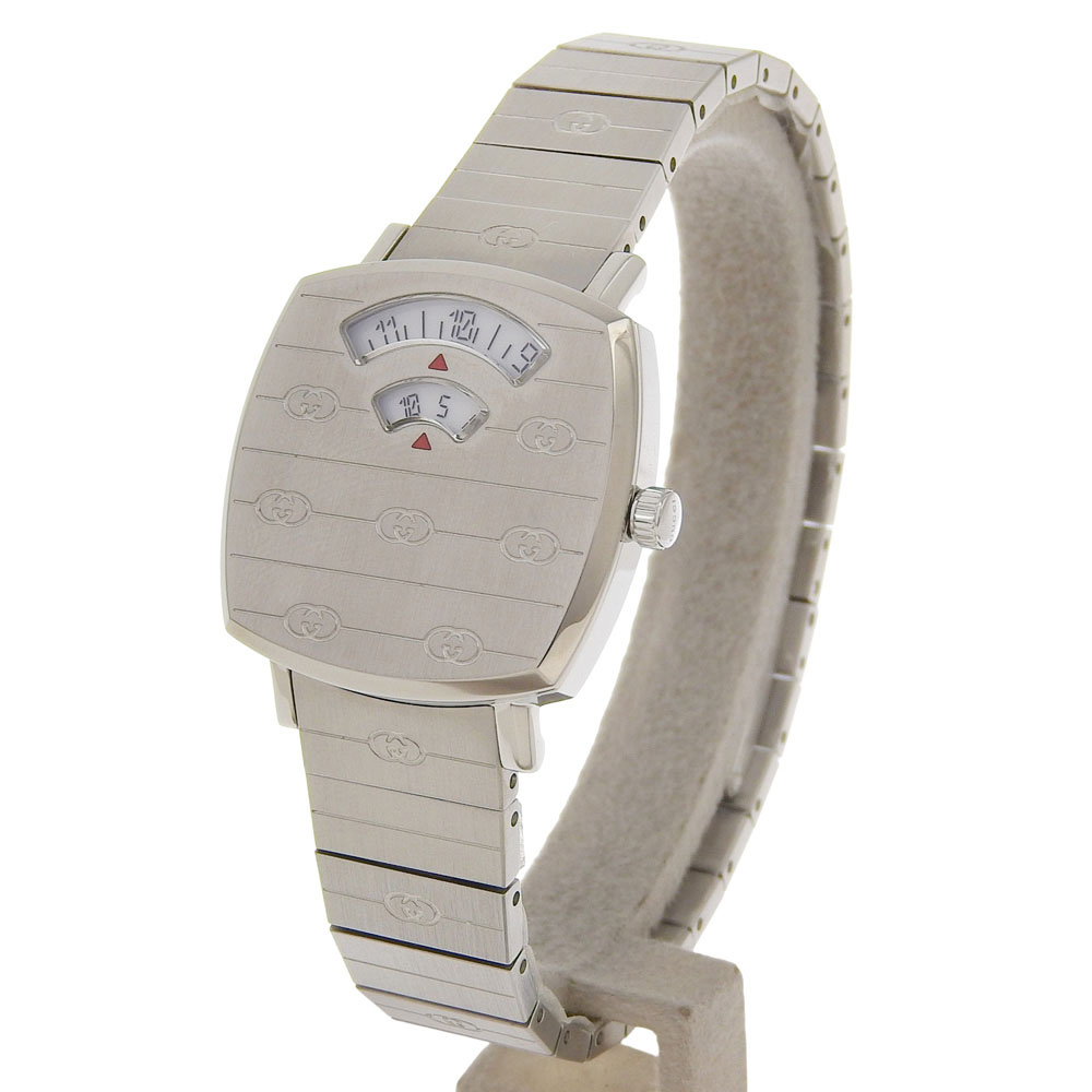 GUCCI grip Watches 157.5/YA157501 WhiteDial Stainless Steel  display picture 1