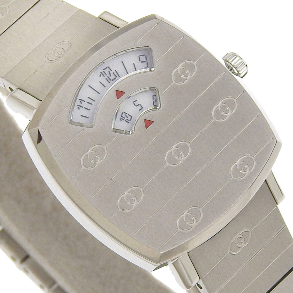 GUCCI grip Watches 157.5/YA157501 WhiteDial Stainless Steel  display picture 3