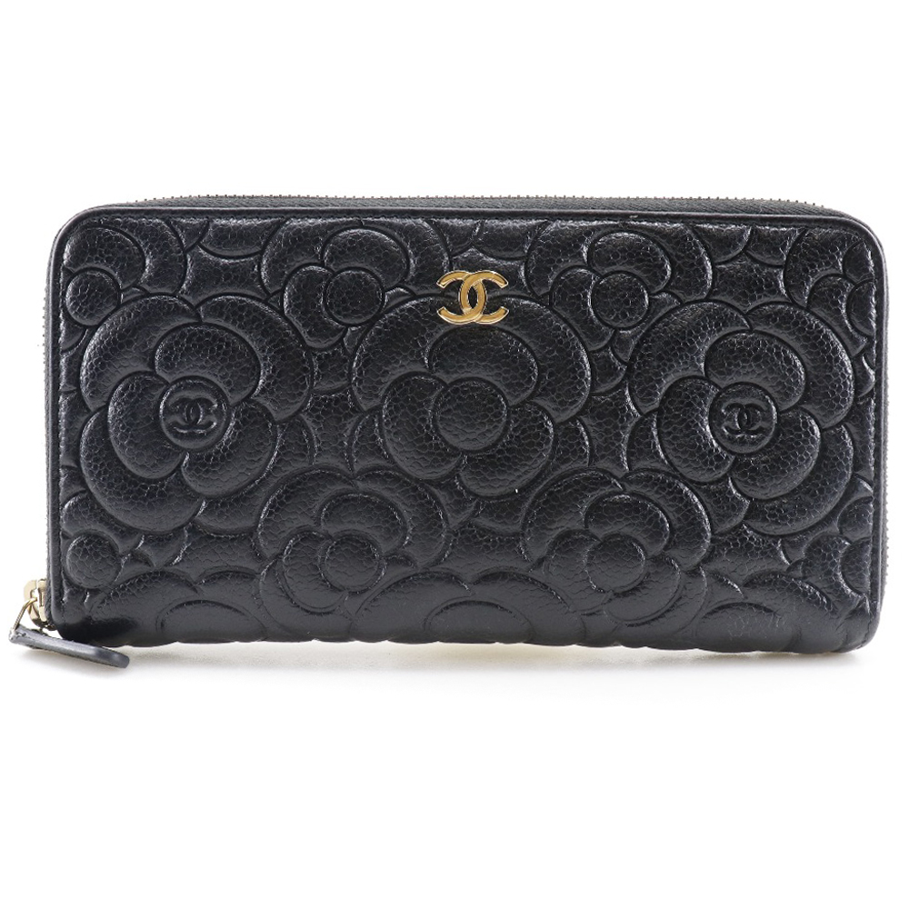 CHANEL】シャネル カメリアエンボス ココマーク A82281 マットキャビアスキン 黒 レディース 長財布【中古】｜CHANEL｜店舗買取｜財布/小物＞財布｜USEDのアパレル通販サイト  - SMASELL（スマセル）