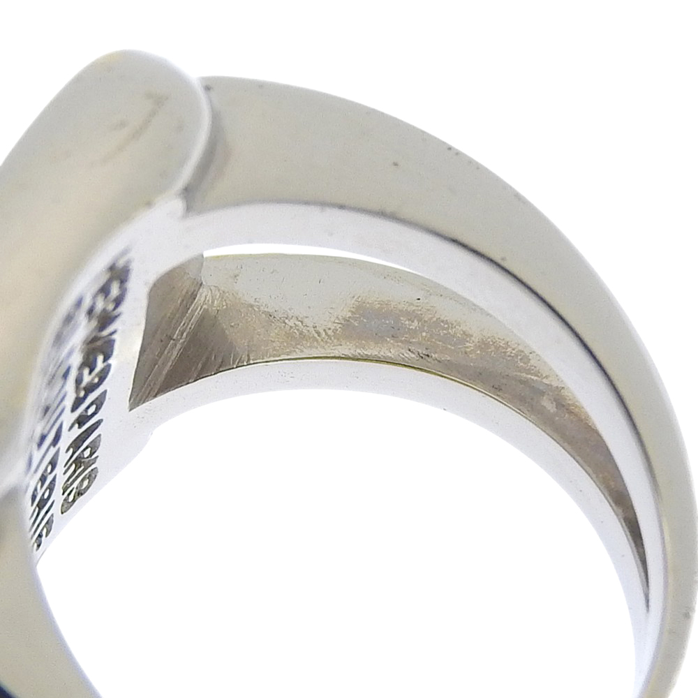 HERMES Corozo Series Ring BIJOUTERIE FANTAISIE Silver metallic