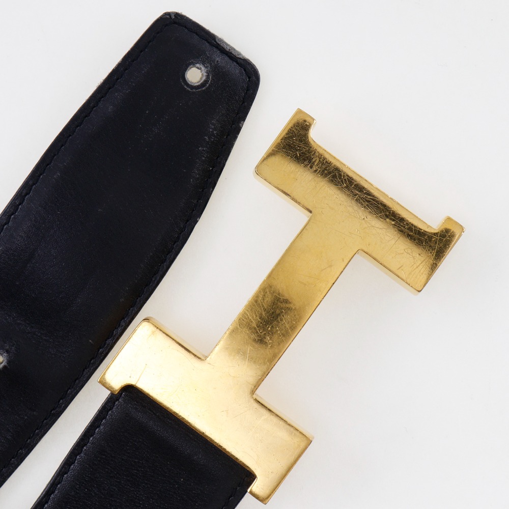 HERMES H belt belt Calfskin unisex | eBay display picture 1