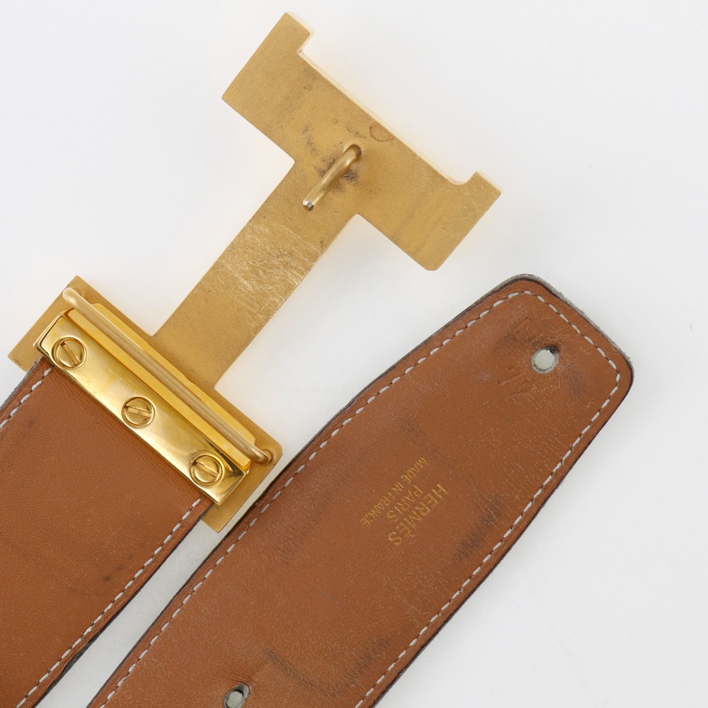 HERMES H belt belt Calfskin unisex HERMES H belt belt Calfskin unisex | eBay main image 4