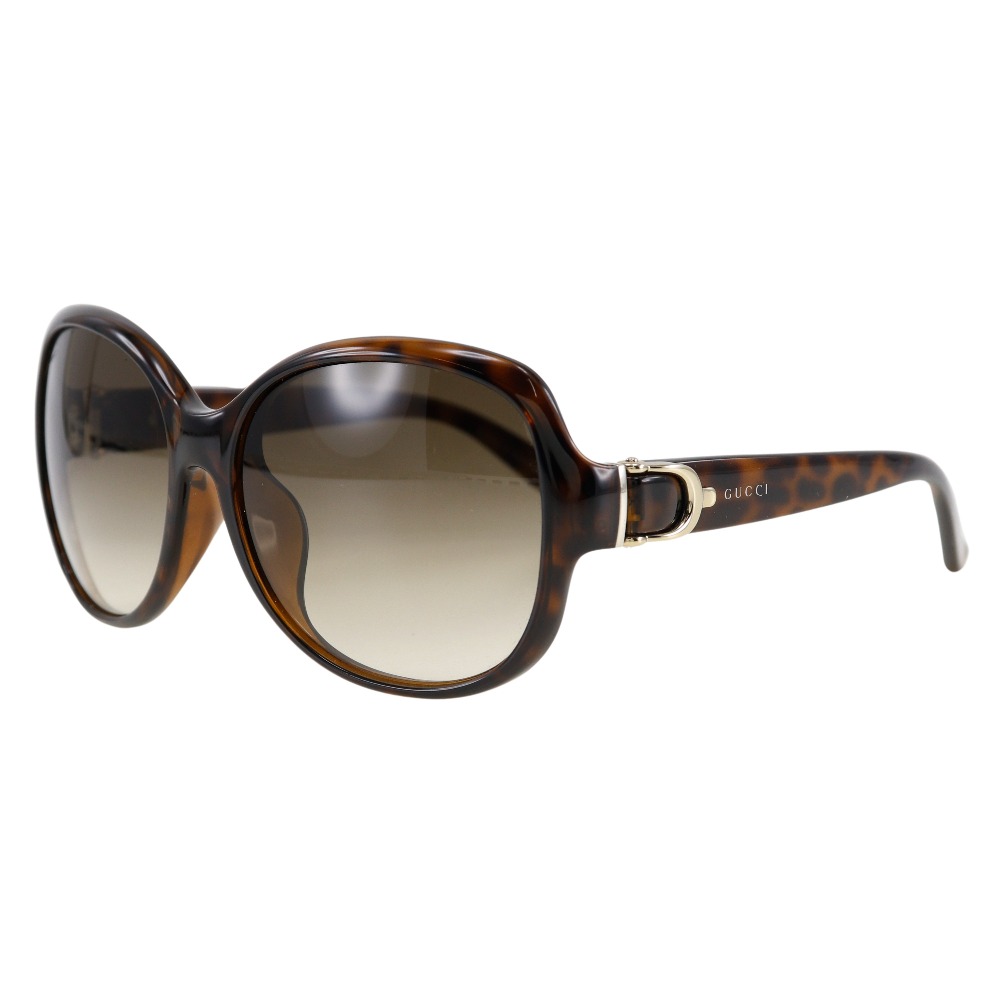 GUCCI】グッチ ホースビット GG3688 プラスチック 茶 レディース 