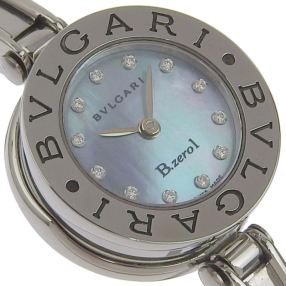 ブルガリ BVLGARI 腕時計 レディース BZ22BDSSS ビーゼロワン B.ZERO クオーツ ホワイトシェルxシルバー アナログ表示