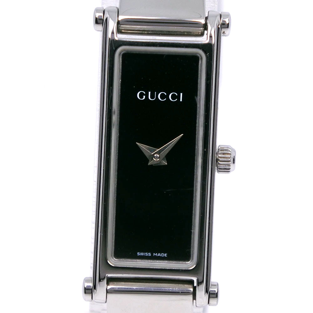 GUCCI Watches 1500L blackDial Stainless Steel Quartz Analog  display picture 3