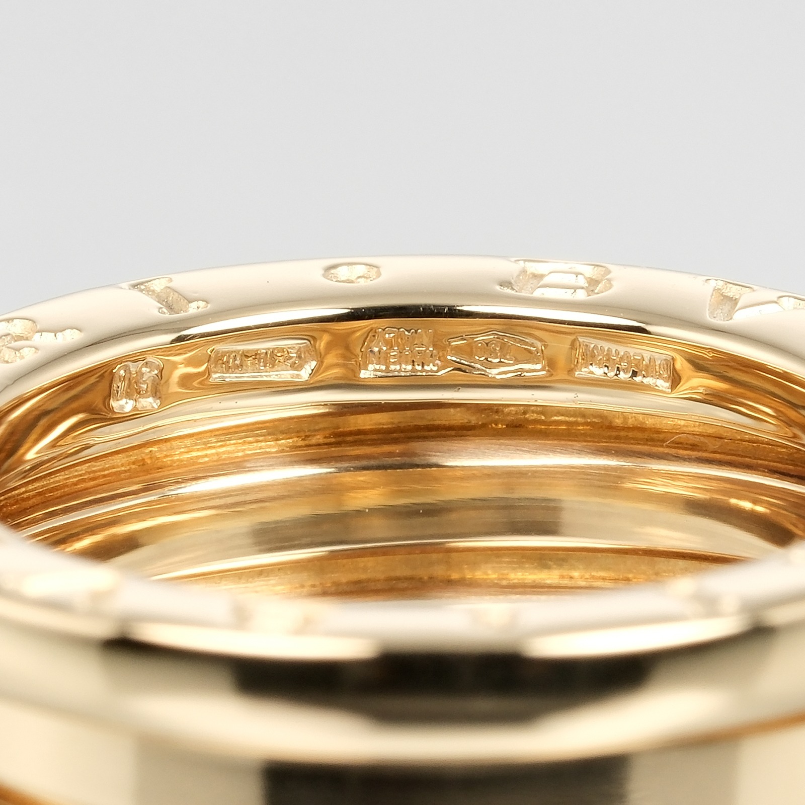 BVLGARI B.ZERO1 3 bands Ring Be zero one K18 yellow gold
