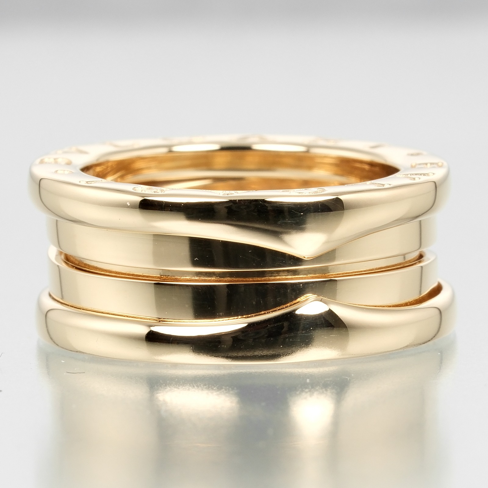 BVLGARI B.ZERO1 3 bands Ring Be zero one K18 yellow gold