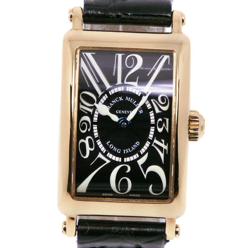 FRANCK MULLER】フランクミュラー ロングアイランド 802QZ K18イエロー