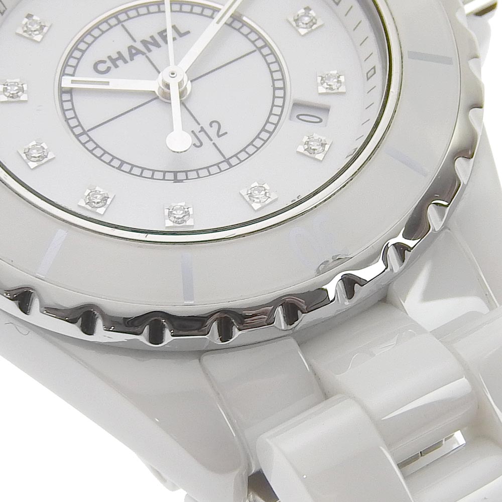 シャネル CHANEL J12 H1628 ホワイト セラミック クオーツ レディース 腕時計