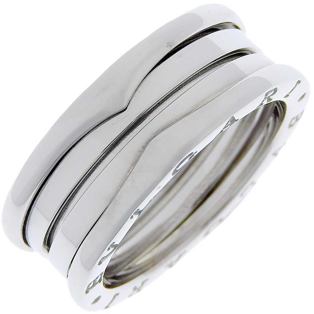 BVLGARI B-Zero1 Ring Be zero one 2 bands K18 white gold #8.25(US Size) mens