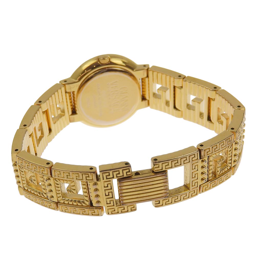 【VERSACE】ヴェルサーチ メデューサ 7009018 金メッキ ゴールド クオーツ アナログ表示 レディース ゴールド文字盤 腕時計