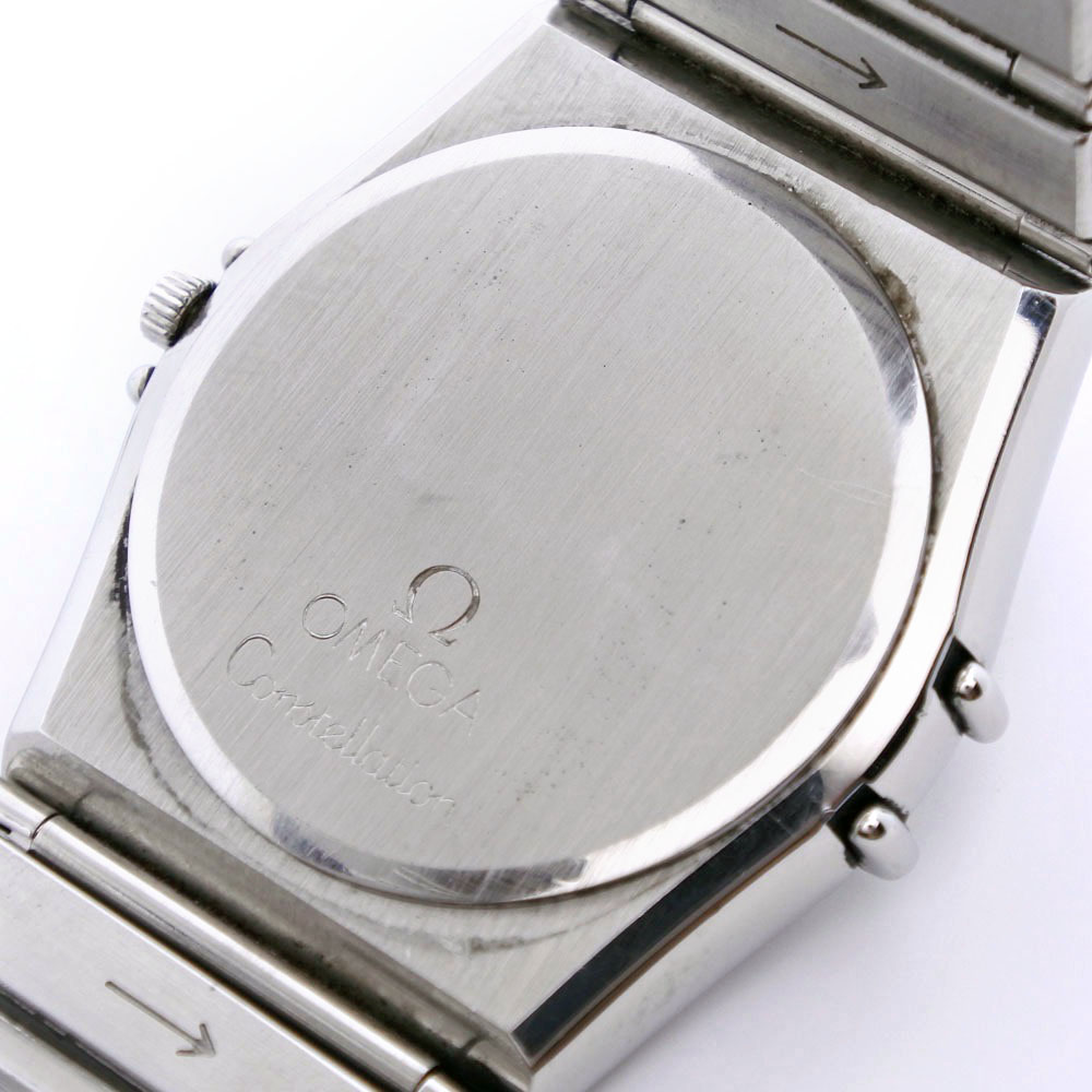 オメガ OMEGA コンステレーション デイデイト クォーツ 腕時計 SS シルバー