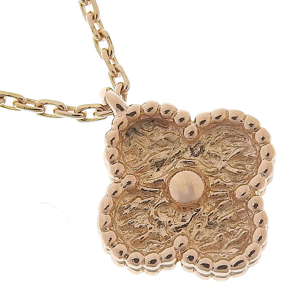 Van Cleef & Arpels Sweet Alhambra Necklace K18 Pink Gold Clover 3g