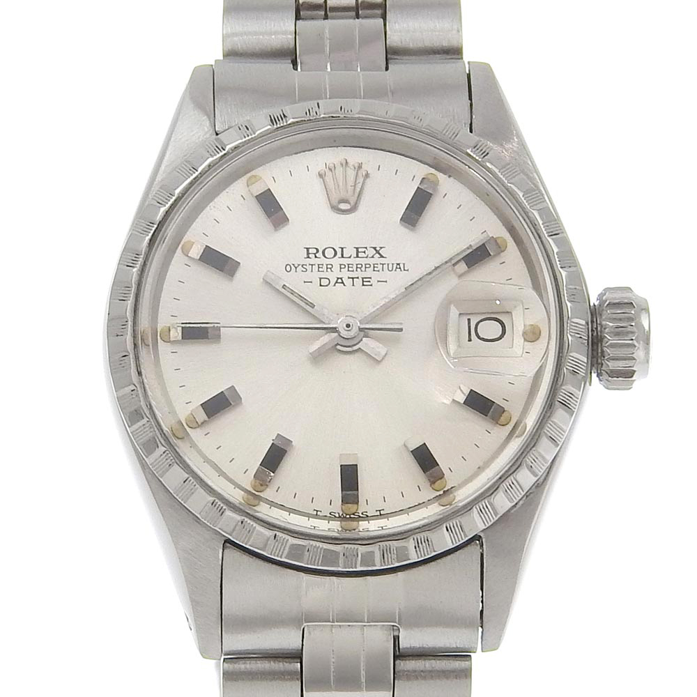 ROLEX】ロレックス オイスターパーペチュアル デイト 21番台 cal.1161 6524 ステンレススチール 自動巻き レディース  シルバー文字盤 腕時計【中古】｜ROLEX｜店舗買取｜腕時計＞デジタル腕時計｜USEDのアパレル通販サイト - SMASELL（スマセル）