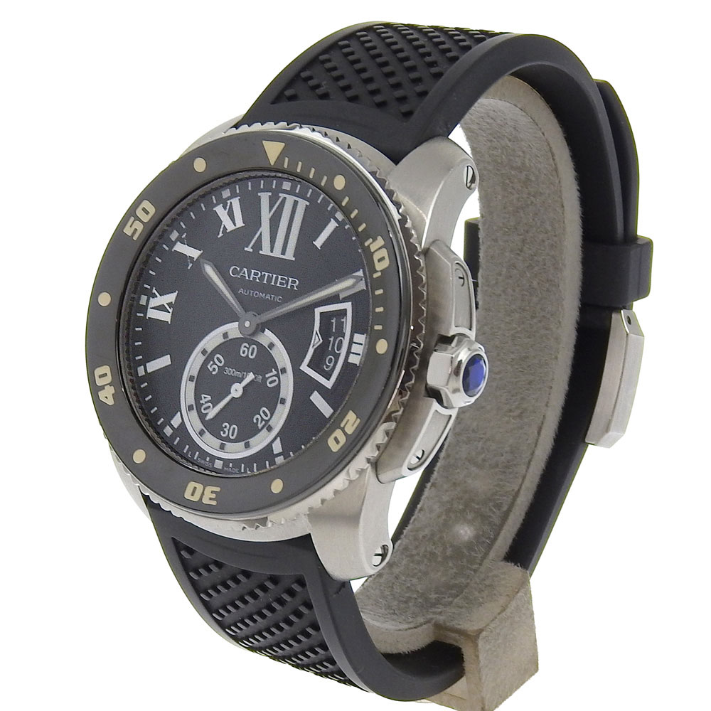 CARTIER Caliber diver Watches W7100056 blackDial Stainless Steel