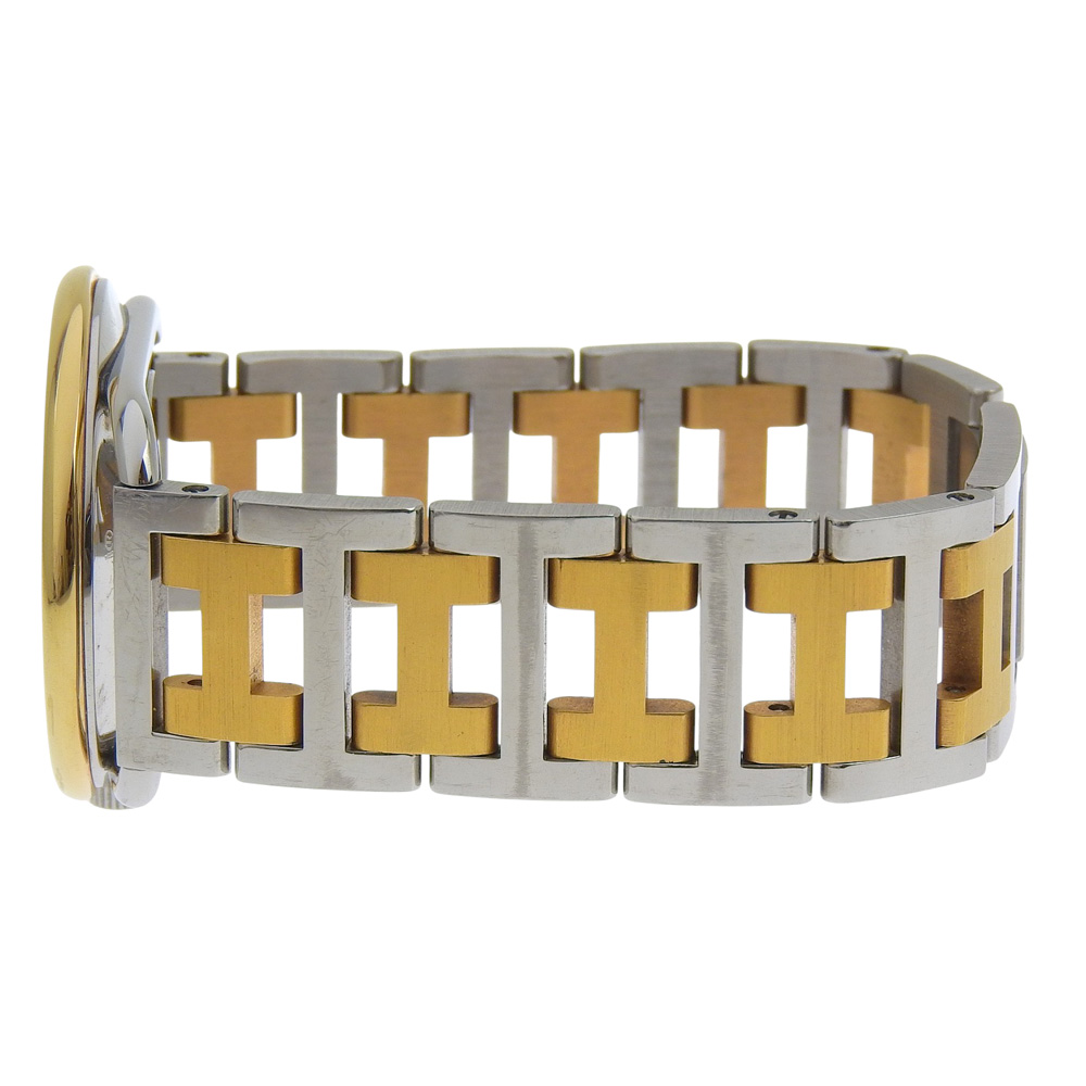 HERMES Arceau Watches Silver/gold whiteDial Stainless Steel/Plated