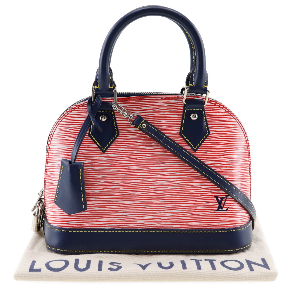 LOUIS VUITTON】ルイ・ヴィトン アルマBB エピ・デニム 2WAYショルダー M54548 エピレザー 赤/紺 FL0137 レディース  ハンドバッグ【中古】｜LOUIS VUITTON｜店舗買取｜バッグ＞ハンドバッグ｜USEDのアパレル通販サイト - SMASELL（スマセル）