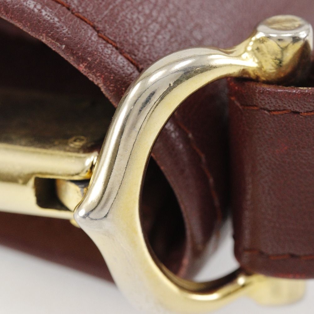 極希少✨ カルティエ クラッチバッグ マストライン レザー マスタード Cartier カルティエクラッチバッグ マストライン マスタードx