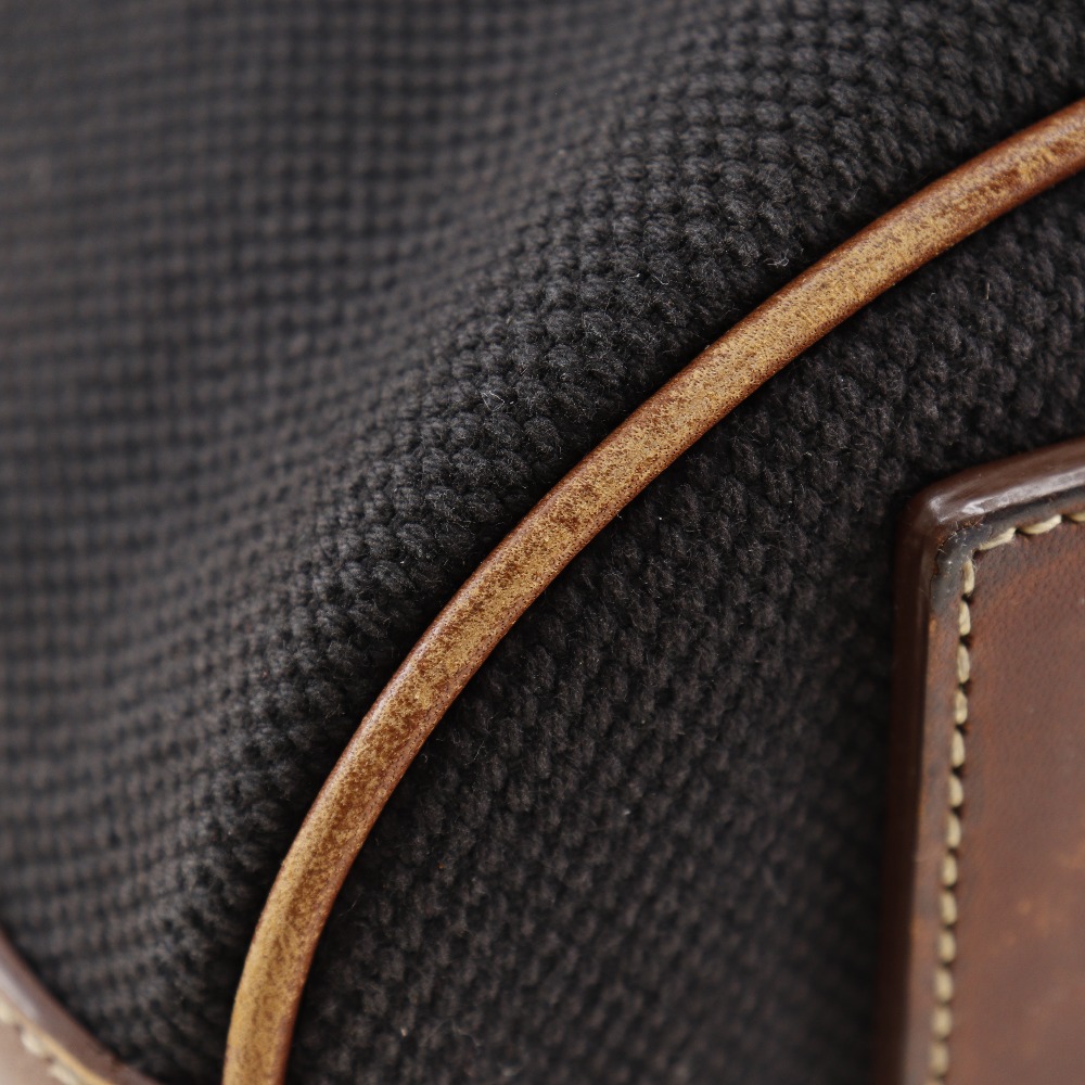 CELINE】セリーヌ ロゴ キャンバス 黒 レディース トートバッグ【中古  