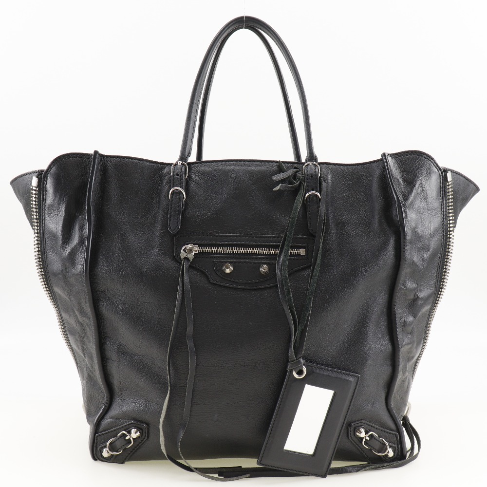 BALENCIAGA】バレンシアガ ペーパーバッグ 255412 カーフ 黒 レディース トートバッグ【中古】｜BALENCIAGA｜店舗買取｜バッグ ＞トートバッグ｜USEDのアパレル通販サイト - SMASELL（スマセル）