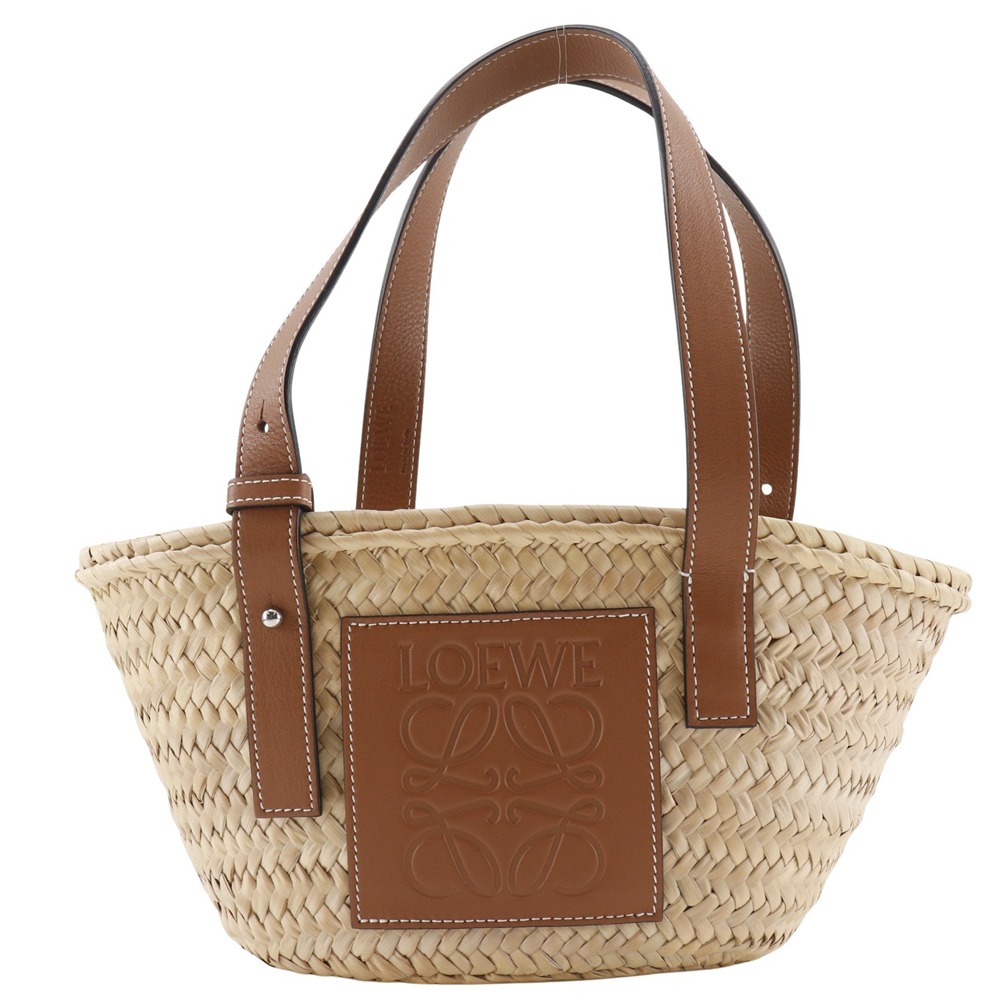 LOEWE Basket bag small Tote Bag Basket bag Brown Raffia