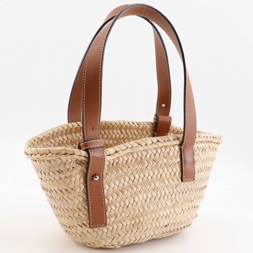 LOEWE Basket bag small Tote Bag Basket bag Brown Raffia
