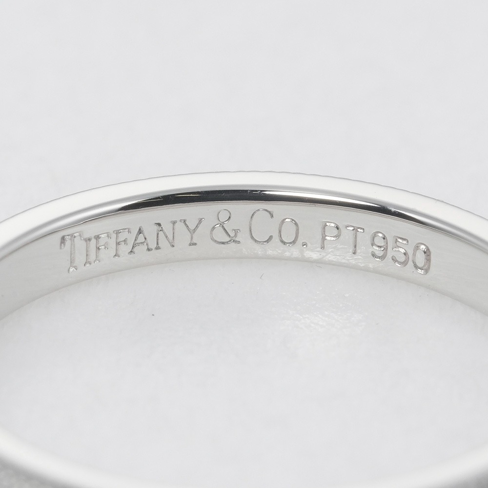 【TIFFANY&Co.】ティファニー トゥギャザー ミルグレイン バンド 幅2mm 2.91g Pt950プラチナ 5.5号 レディース リング・指輪