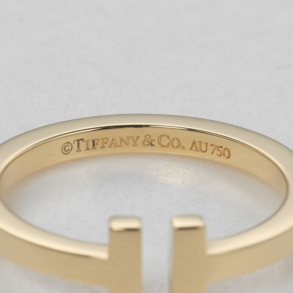 【TIFFANY&Co.】ティファニー T スクエア 7.88g K18イエローゴールド 27号 メンズ リング・指輪
