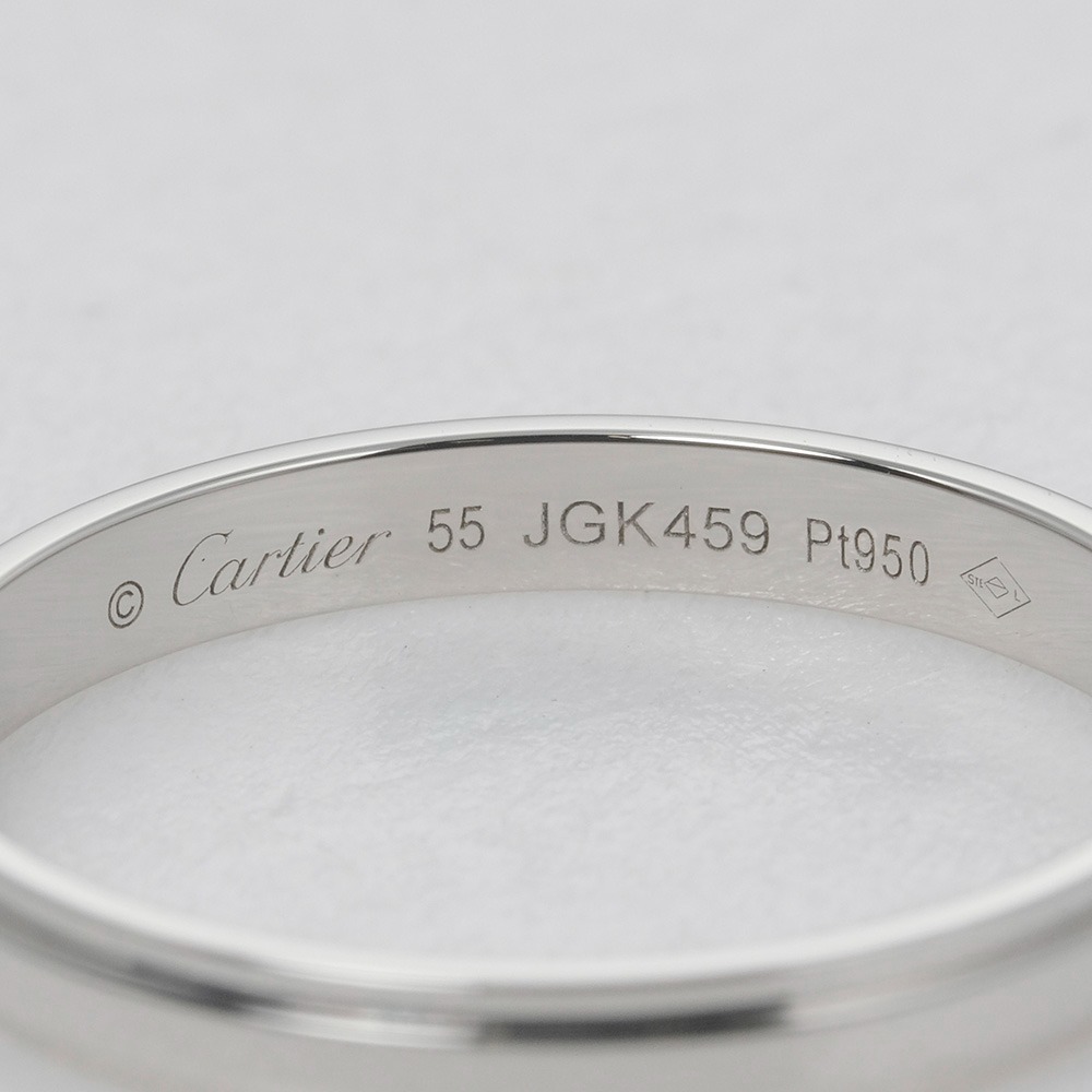 CARTIER】カルティエ ダムール ウェディング 幅2.5mm 3.1g Pt950